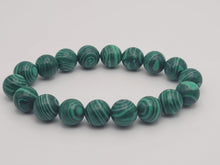 Load image into Gallery viewer, Elegant Malachite 10mm Beaded Bracelet - Enhance Your Style with Nature's Beauty