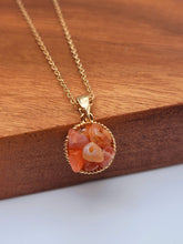 Load image into Gallery viewer, Carnelian Pendant Necklace Trendy Carnelian Necklace Handmade