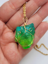 Load image into Gallery viewer, Natural Crystal Necklace Ombre Quartz Stone Gift for her Ombre Quartz