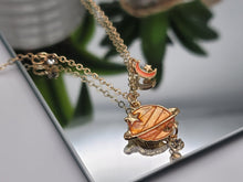 Load image into Gallery viewer, Dainty planet choker or necklace / Saturn necklace / ufo necklace /
