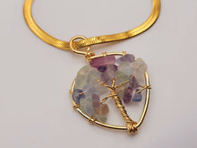 Load image into Gallery viewer, Fluorite Choker Necklace, Minimalist gifts, Cute trendy Choker Necklace