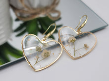 Load image into Gallery viewer, Pressed Wild Flower Earrings | Multi Flower Earrings | Resin Jewelry
