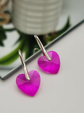 Load image into Gallery viewer, Handmade Small Natural Mini Colorful Heart Earrings , Cute Earrings Gift for her