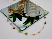 Load image into Gallery viewer, Dainty Crystal Choker Necklace Gold tone Gorgeous Choker Irregular Crystals