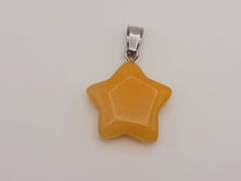 Load image into Gallery viewer, Sparkling Citrine Star Necklace - Silver Tone in Silver Perfect gift