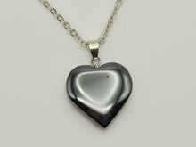 Load image into Gallery viewer, Natural Handmade Crystal Necklace Hematite Heart shaped Necklace