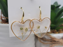 Load image into Gallery viewer, Pressed Wild Flower Earrings | Multi Flower Earrings | Resin Jewelry