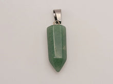 Load image into Gallery viewer, Green Aventurine Crystal Necklace Point Pendant Necklace