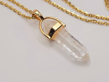 Load image into Gallery viewer, Clear Quartz Point Necklace Genuine Handmade
