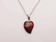 Load image into Gallery viewer, Natural Handmade Crystal Necklace Silver Tone Mahogany Obsidian Pendant Necklace