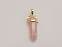 Load image into Gallery viewer, Rose Quartz Point Necklace Genuine Handmade