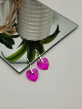 Load image into Gallery viewer, Handmade Small Natural Mini Colorful Heart Earrings , Cute Earrings Gift for her