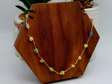 Load image into Gallery viewer, Dainty Crystal Choker Necklace Gold tone Gorgeous Choker Irregular Crystals