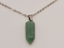 Load image into Gallery viewer, Green Aventurine Crystal Necklace Point Pendant Necklace