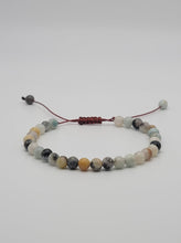 Load image into Gallery viewer, Amazonite Adjustable genuine crystal amazonite bracelet 4mm Adjustable