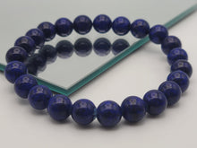 Load image into Gallery viewer, Natural Lapis Lazuli Bracelet- 8mm stretch bracelet