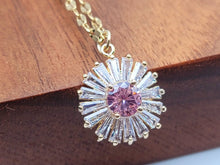Load image into Gallery viewer, Gorgeous Sunflower Dainty Necklace - gift for her Gold Tone