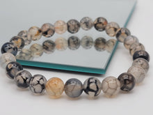 Load image into Gallery viewer, Tourmalinated Quartz Crystal Bracelet , Quartz Strech bracelet 8mm
