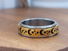 Load image into Gallery viewer, Spinner Ring Titanium steel Worry Ring, Meditation Ring Anxiety / Stress