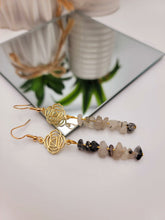 Load image into Gallery viewer, Handmade Dream Moonstone Natural Drop Earrings , Crystal Earrings