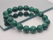 Load image into Gallery viewer, Elegant Malachite 10mm Beaded Bracelet - Enhance Your Style with Nature's Beauty