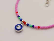 Load image into Gallery viewer, Turkish Evil Eye Protection Bracelet Pink Color, Fashion Bracelet
