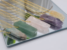 Load image into Gallery viewer, Crystal Necklace Golden Amethyst, Amazonite, Tiger Eye , Rose Quartz