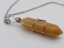Load image into Gallery viewer, Elegant Silver Wire Wrapped Citrine Point Necklace - Perfect Gift for Her!