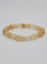 Load image into Gallery viewer, Citrine Bracelet Natural Citrine Stone Solar Plexus Chakra Meditation Bracelet Handmade