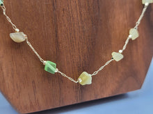 Load image into Gallery viewer, Dainty Crystal Choker Necklace Gold tone Gorgeous Choker Irregular Crystals