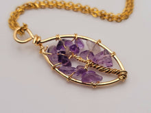 Load image into Gallery viewer, Natural Handmade Crystal Feng Shui Necklace , Amethyst,Feng shui Necklace