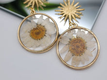 Load image into Gallery viewer, Pressed Wild Flower Earrings | Multi Flower Earrings | Resin Jewelry
