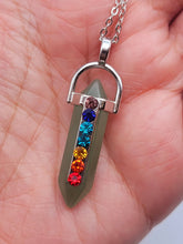 Load image into Gallery viewer, Green Aventurine Healing Crystal Point Necklace