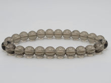 Load image into Gallery viewer, Smoky Quartz Crystal Bead Bracelet 8mm, Genuine Gemstone Bracelet, Protection Relieves Stress Anxiety