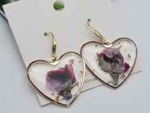 Load image into Gallery viewer, Pressed Wild Flower Earrings | Multi Flower Earrings | Resin Jewelry
