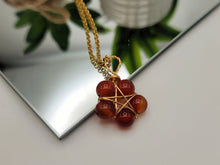 Load image into Gallery viewer, Carnelian Gold Wire Wrapped necklace Beautiful gift for her