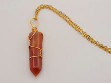 Load image into Gallery viewer, Natural Handmade Crystal Necklace Wired Wrapped