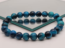 Load image into Gallery viewer, Self confidence Bracelet- Natural Blue Tiger Eye Bracelet Elastic Yoga Gemstones