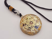 Load image into Gallery viewer, Orgonite Pendant Necklace Metatron Cosmic Healing Necklace