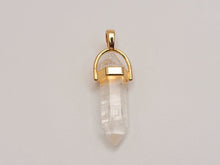 Load image into Gallery viewer, Clear Quartz Point Necklace Genuine Handmade
