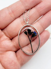 Load image into Gallery viewer, Gold Pressed Flower Necklace | Dried Flower Jewelry | Real Flower Necklace