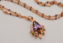 Load image into Gallery viewer, Gorgeous Flower Colorful Stainless Steel Necklace - Healing necklace