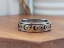 Load image into Gallery viewer, Spinner Ring Titanium steel Worry Ring, Meditation Ring Anxiety / Stress