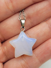 Load image into Gallery viewer, Opal Star Necklace - Silver Tone Beauty for Every Occasion Silver Tone