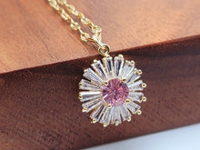 Load image into Gallery viewer, Gorgeous Sunflower Dainty Necklace - gift for her Gold Tone