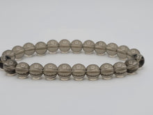 Load image into Gallery viewer, Smoky Quartz Crystal Bead Bracelet 8mm, Genuine Gemstone Bracelet, Protection Relieves Stress Anxiety