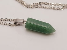 Load image into Gallery viewer, Green Aventurine Crystal Necklace Point Pendant Necklace