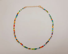 Load image into Gallery viewer, Bohemian Finds, Cute Colorful Choker necklace Handmade, Crystal beaded