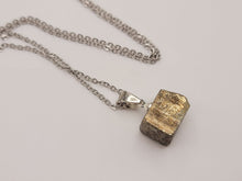 Load image into Gallery viewer, Natural Crystal Necklace Pyrite Stone Gift for her Healing Crystals
