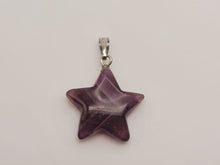 Load image into Gallery viewer, Elegant Amethyst Star Necklace - Silver Tone for Every Occasion Silver Tone